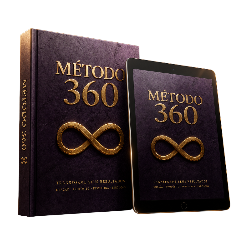 Mockup 3D do ebook Método 360 de Tráfego Pago